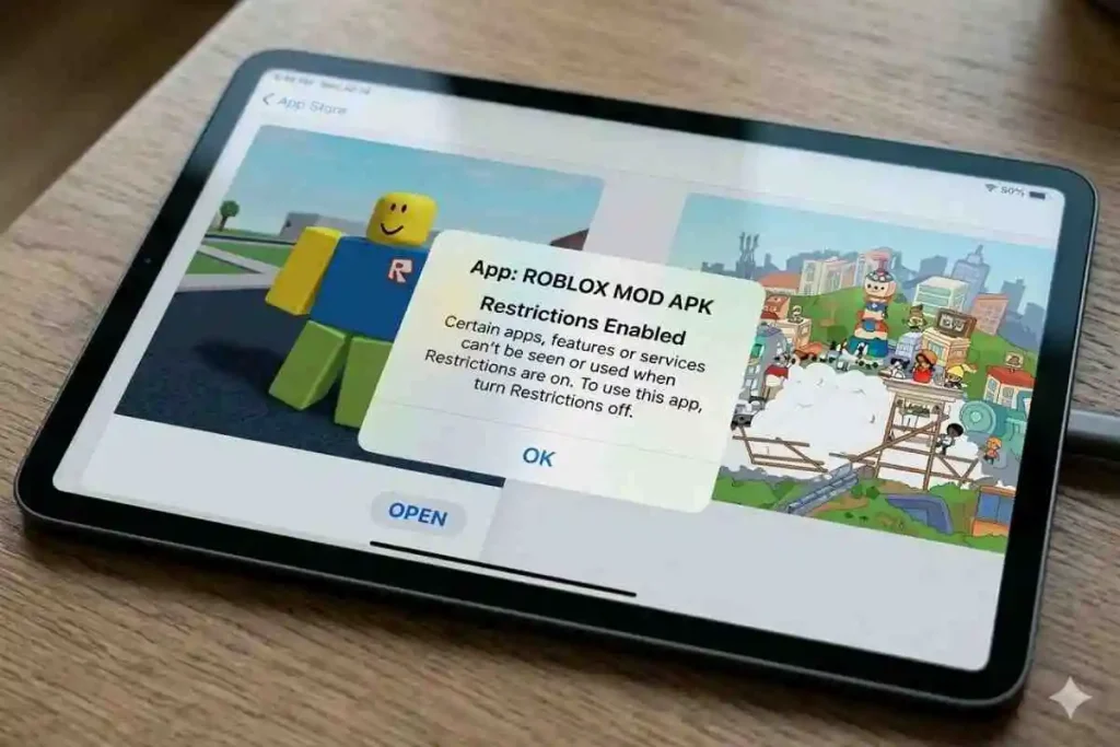 Roblox for iOS v2.711.876 (iPhone, iPad) 11 Restrictions